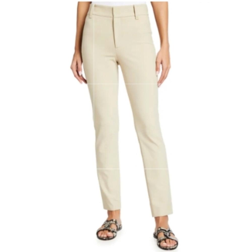 Vince High Waist Slim Pants Cream Size 10